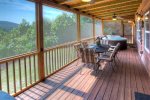 Screen Porch with Grill, Hot tub and Dining Area